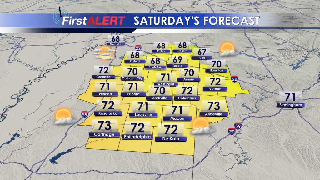 Saturday's Forecast