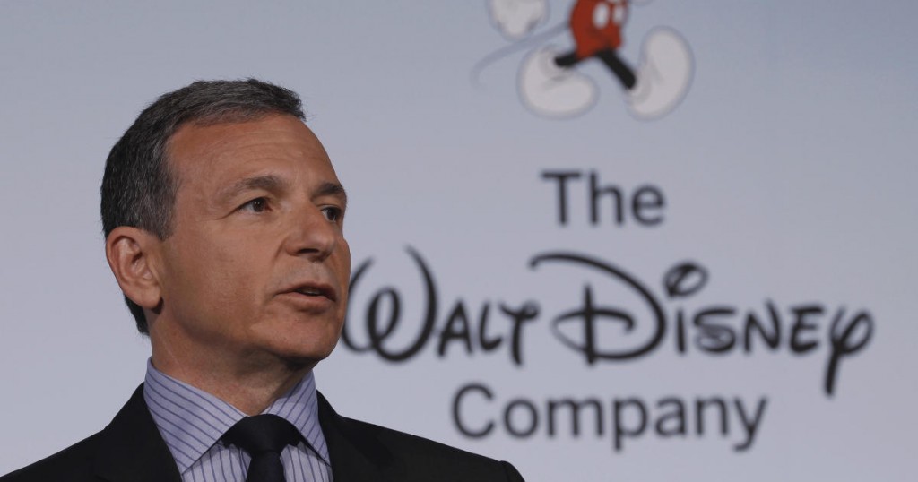 Walt Disney Company Chairman and Chief Executive Officer Robert Iger announces Disney's new standards for food advertising on their programming targeting kids and families at the Newseum in Washington June 5