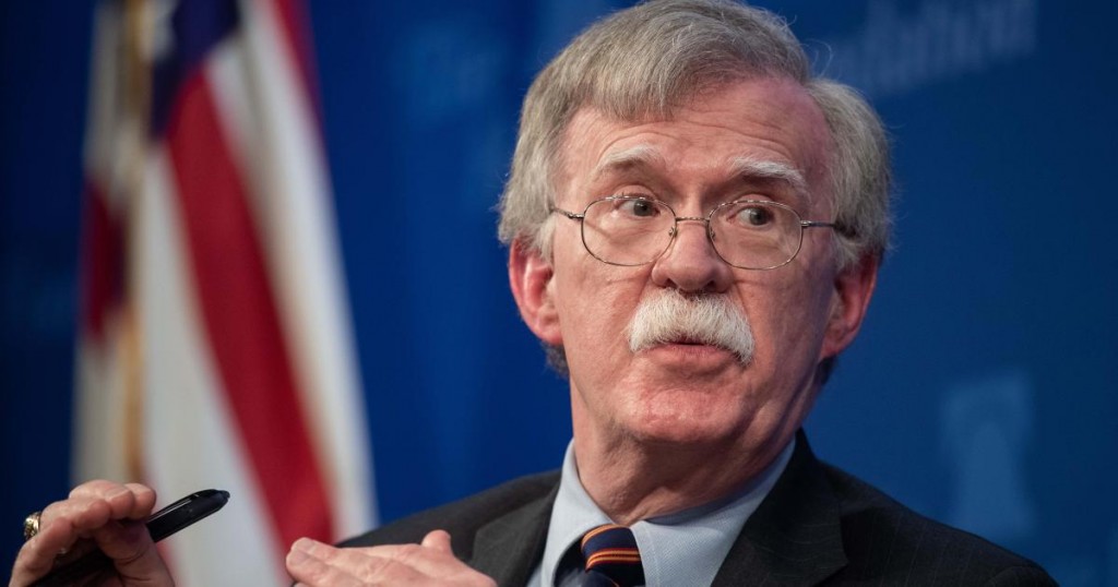 US  National Security Advisor John Bolton speaks about the administration's African policy at the Heritage Foundation in Washington