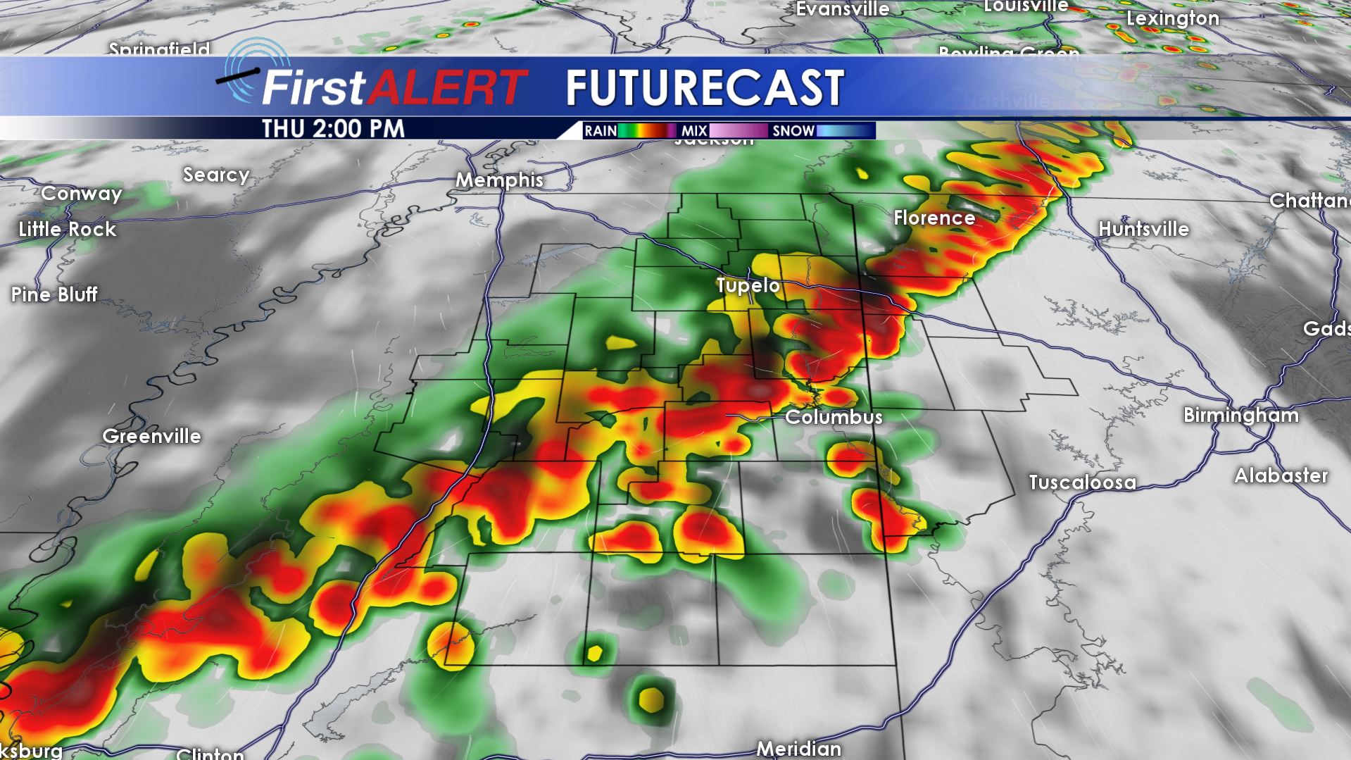 Thursday Afternoon Futurecast
