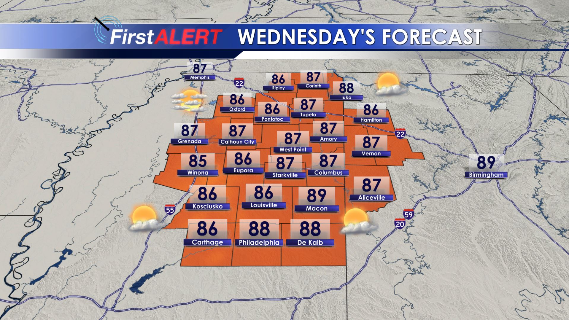 Wednesday's Forecast