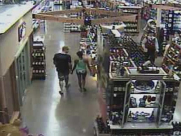Surveillance video of John Needham and Jacque Villagomez 