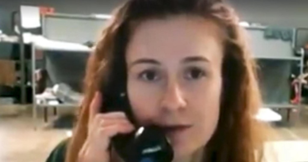 In this image taken from video