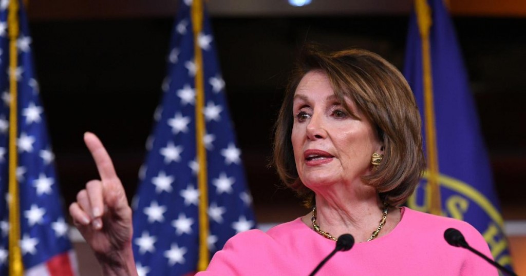 US House Speaker Nancy Pelosi speaks during her weekly press conference at the US Capitol in Washington