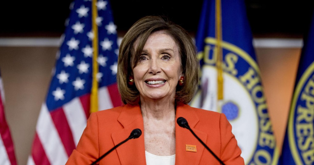 House Speaker Nancy Pelosi of Calif. meets with reporters at the Capitol in Washington