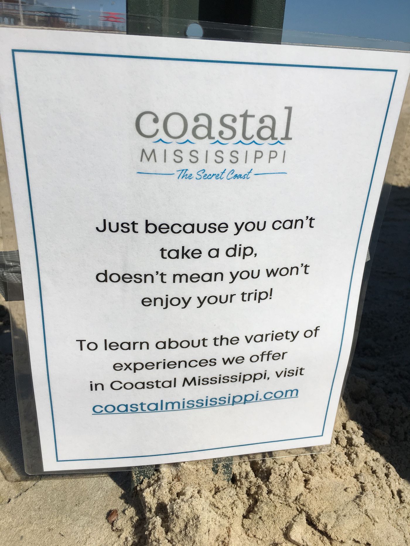 Coastal Mississippi hopes Fourth of July visitors to the Mississippi Gulf Coast won't be discouraged by the water warnings.
