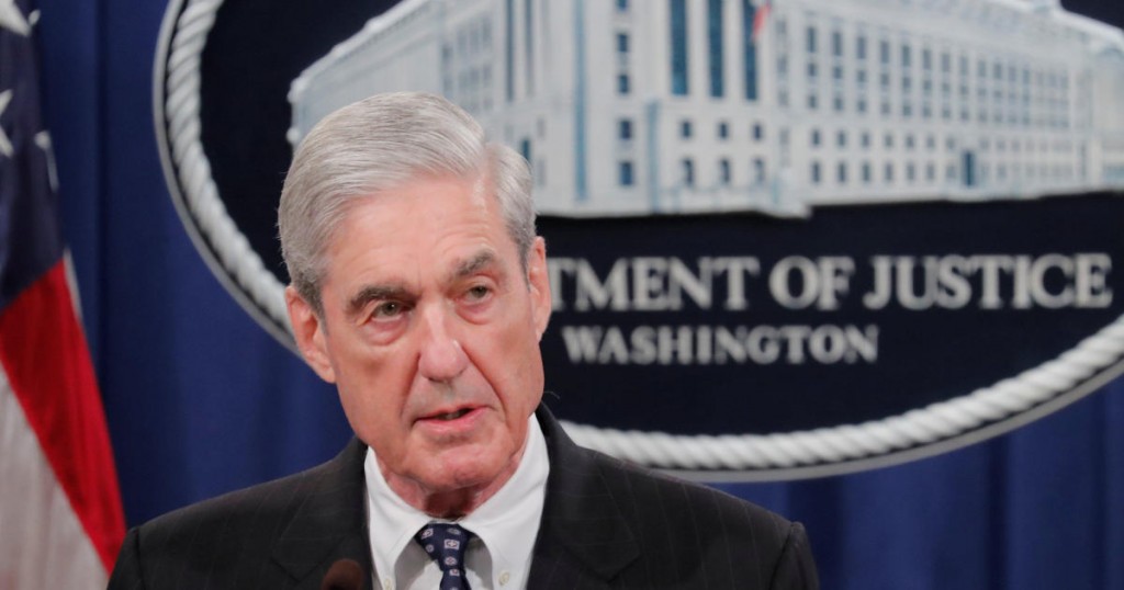 U.S. Special Counsel Robert Mueller makes a statement on his investigation into Russian interference in the 2016 U.S. presidential election at the Justice Department in Washington
