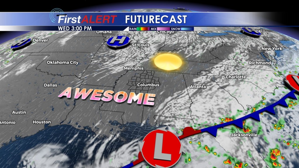Wednesday's Forecast Map