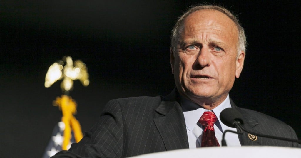 Iowa Representative Steve King speaks at the Iowa Faith and Freedom Coalition Forum in Des Moines