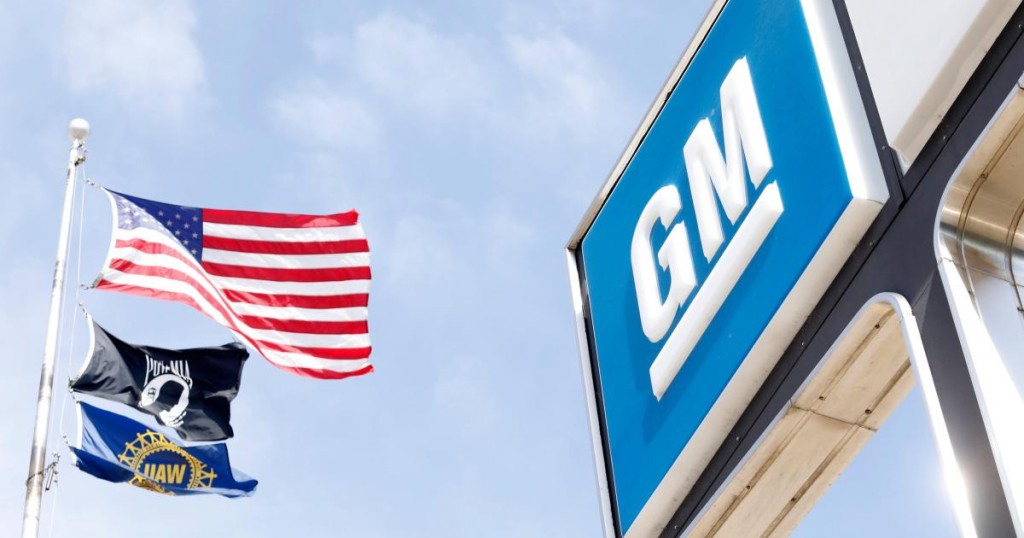 The signage on the outside of General Motors Co.  Flint Assembly on June 12