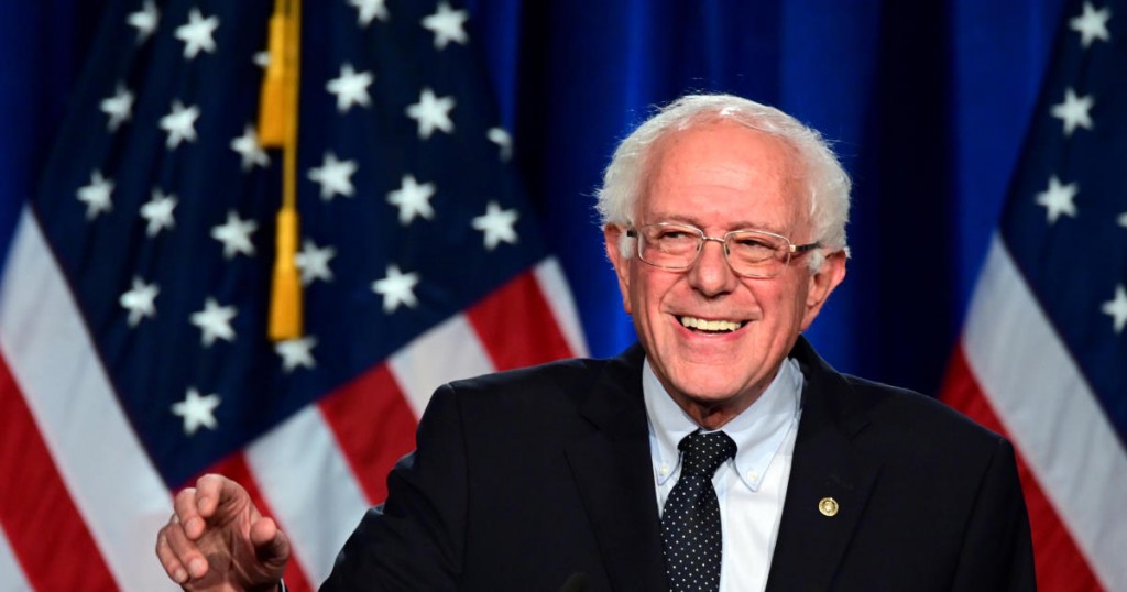 U.S. presidential candidate Senator Bernie Sanders (I-VT) delivers a speech to defend his support for a sweeping "Medicare for All" healthcare plan at George Washington University in Washington