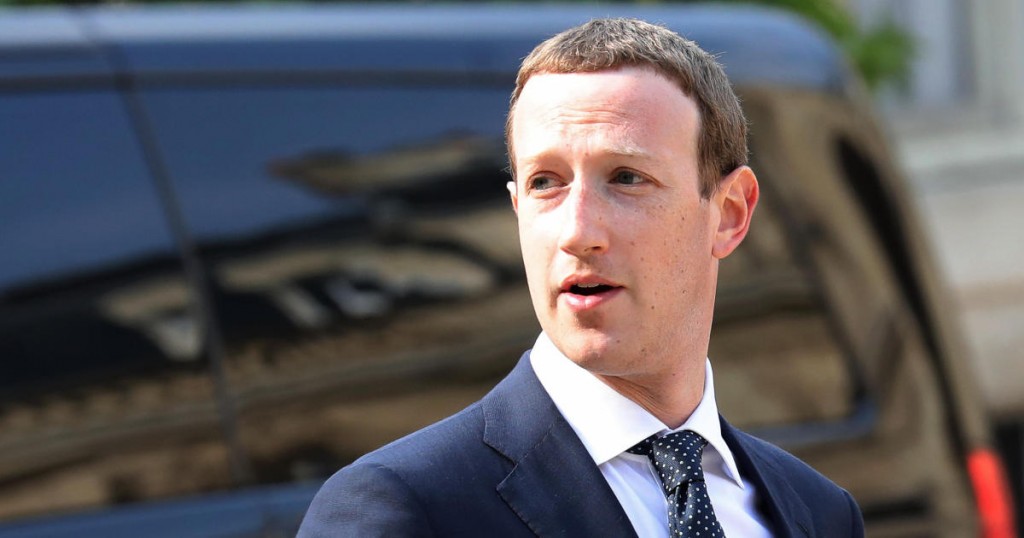 Facebook CEO Mark Zuckerberg arrives to attend a meeting with the French president at the Elysee Palace in Paris on May 23