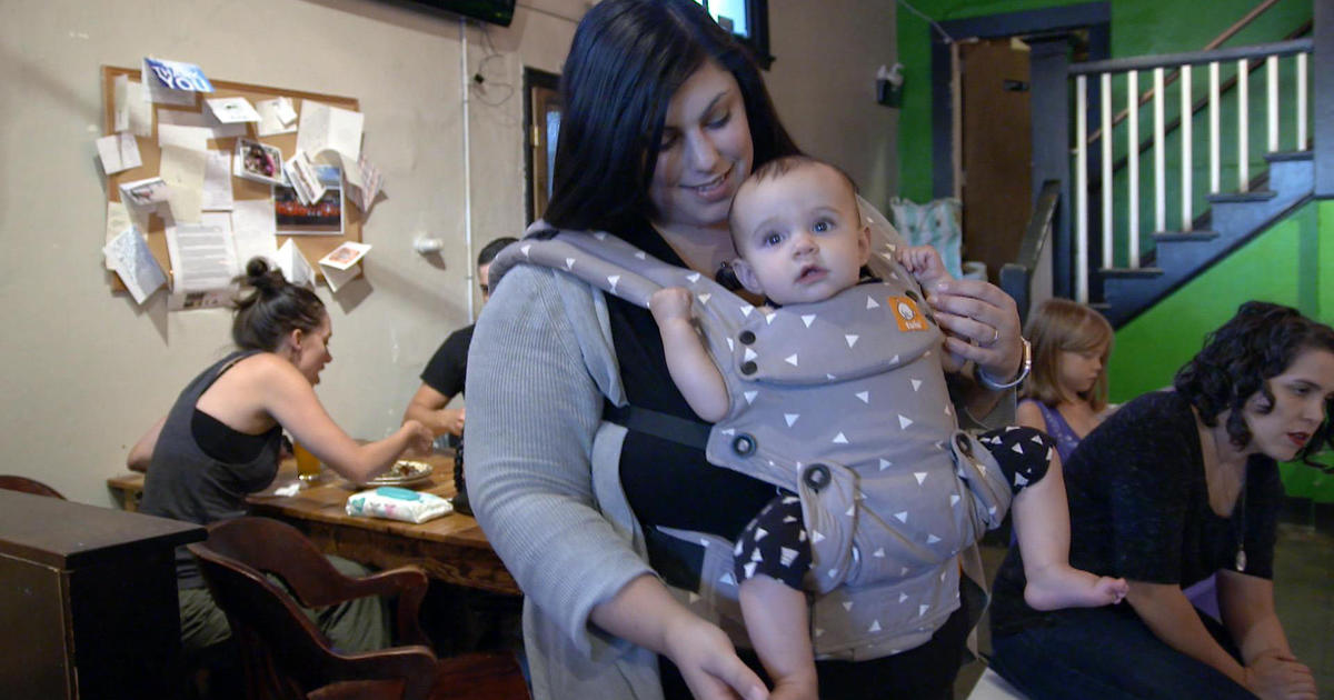 More parents working out and going to work with babies on board Home