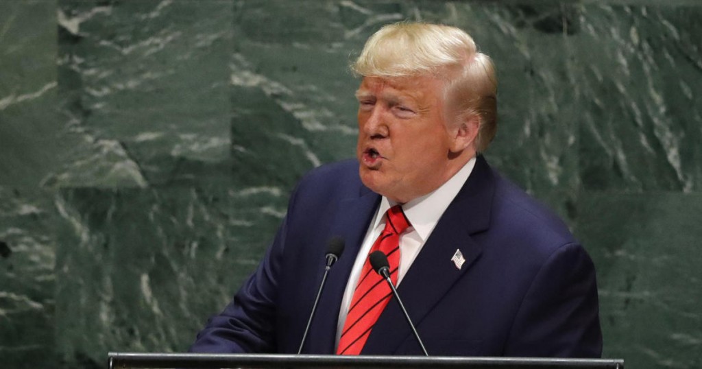 U.S. President Donald Trump addresses the 74th session of the United Nations General Assembly at U.N. headquarters in New York City