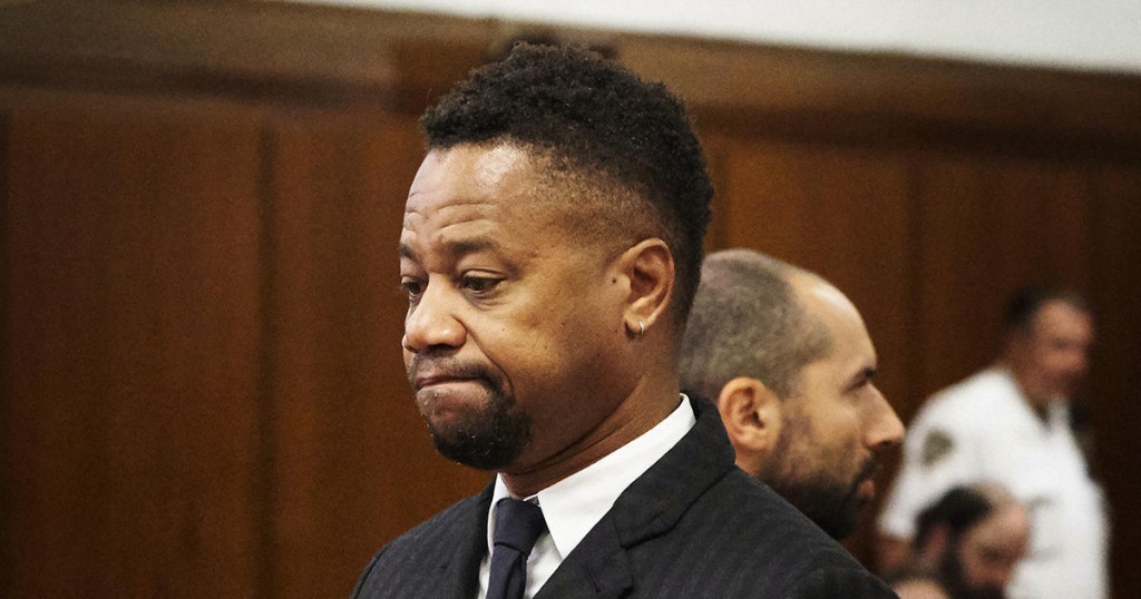 Cuba Gooding Jr. appears in a courtroom in New York