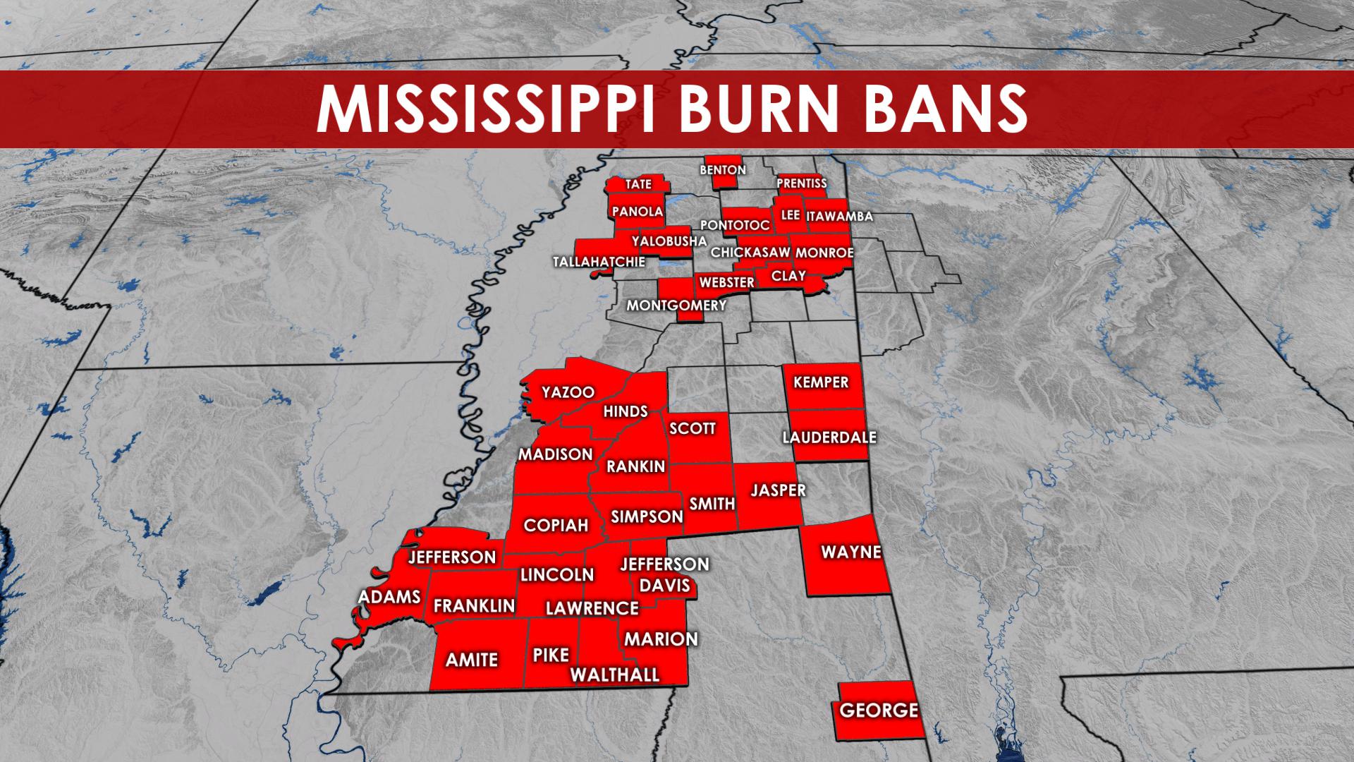 List of active burn bans - Home - WCBI TV | Telling Your Story