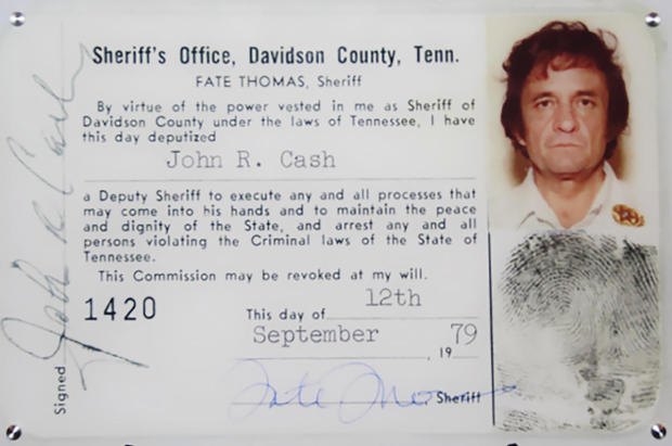 This 1979 image released by the Davidson County (Tenn.) Sheriff's Office via the Johnny Cash Museum