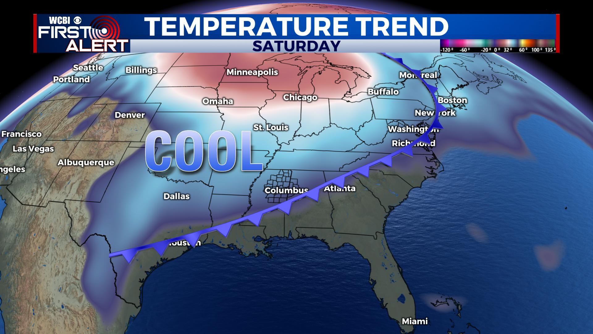 Warming Up Through the Week before Another Cold Front Cools Us Down ...