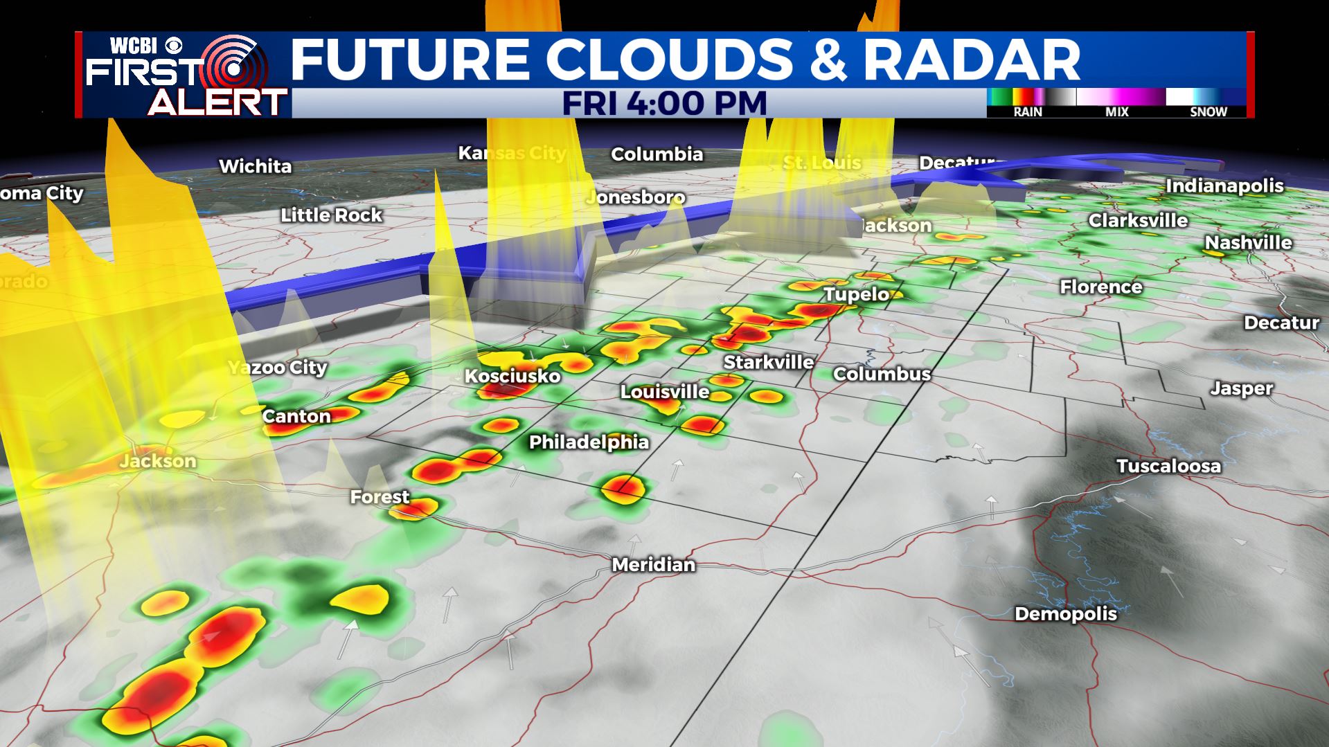 Storms Friday Afternoon, Cooler Weekend - Home - WCBI TV | Telling Your ...