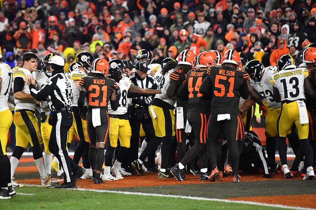 Cleveland Browns win 21-7, after strong defensive showing against  Pittsburgh Steelers