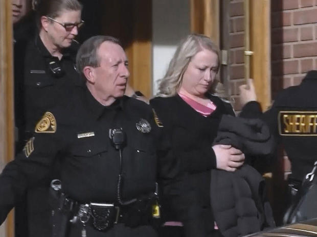Krystal Lee leaving court 