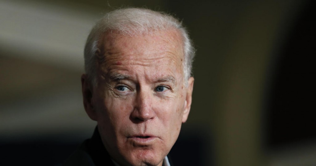 Democratic presidential candidate former Vice President Joe Biden speaks during a community event