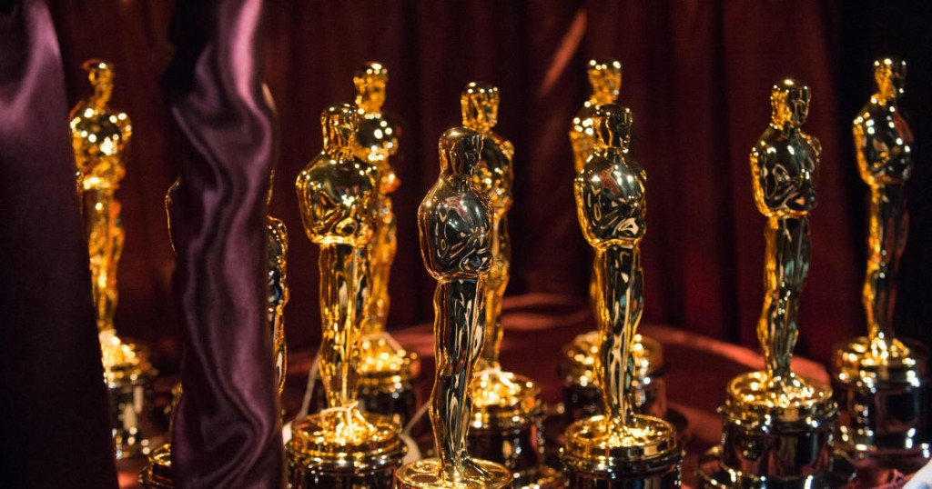 The Oscars statues backstage at The 87th Oscars® at the Dolby® Theatre in Hollywood