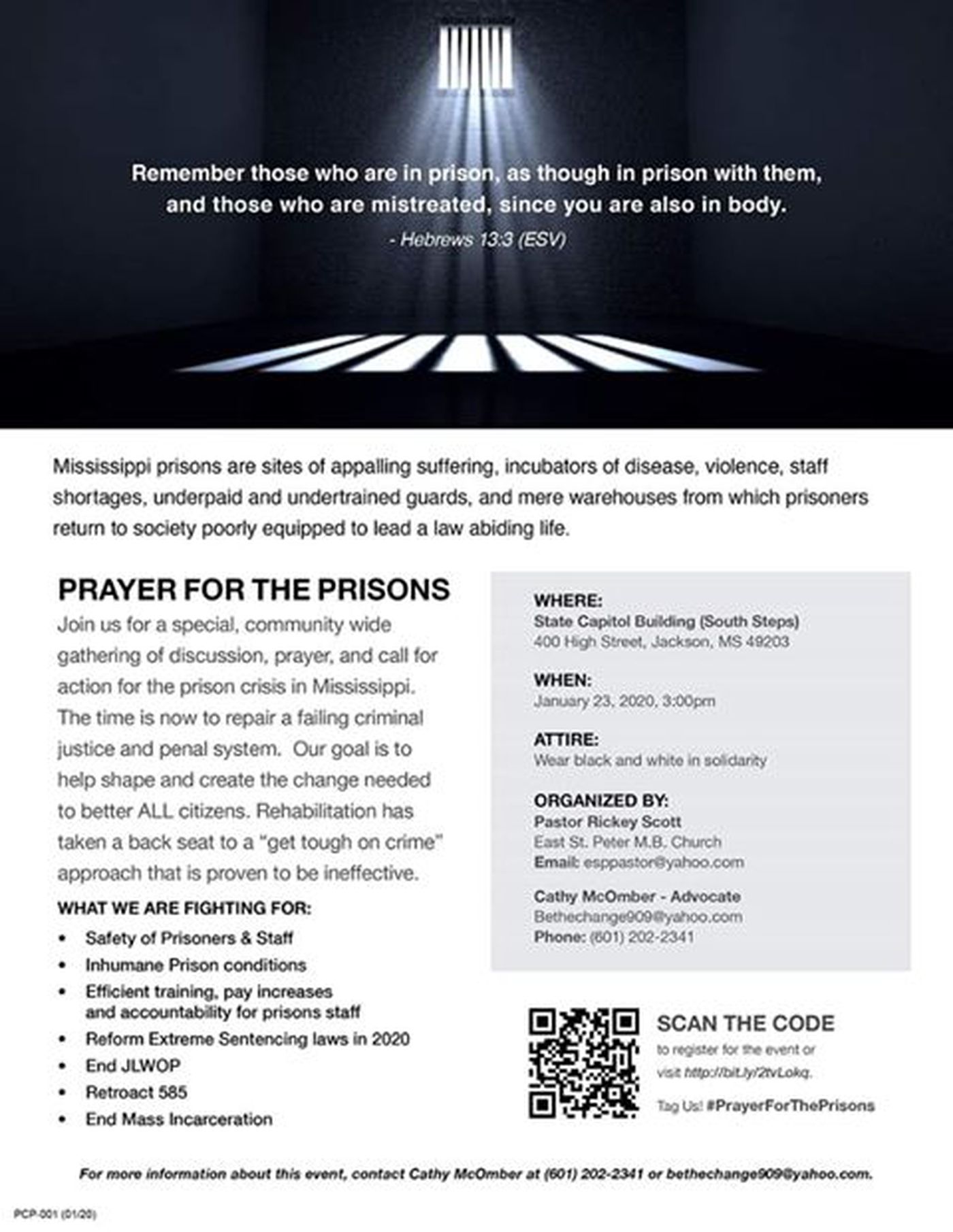 Prayer for the Prisons flyer