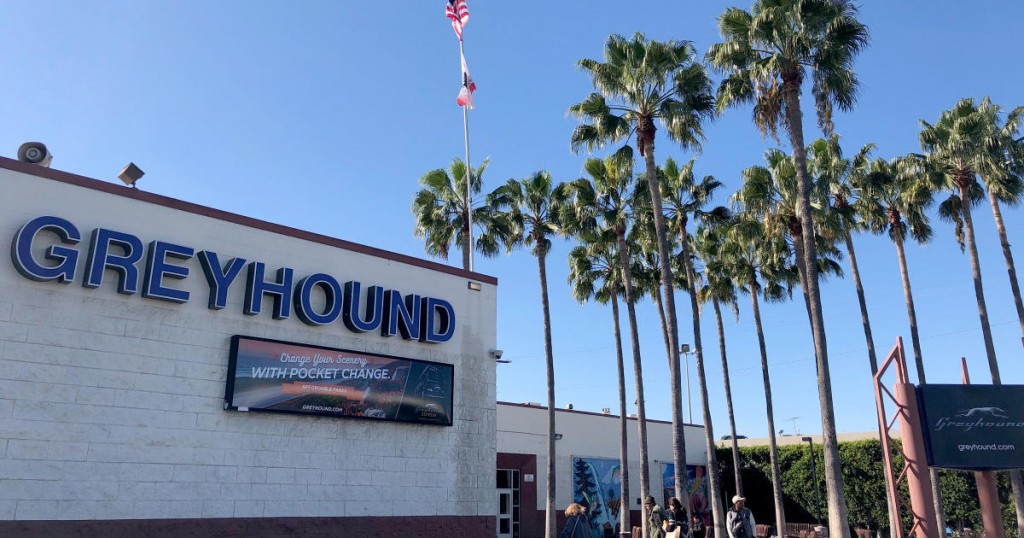 The downtown Los Angeles Greyhound bus station is seen Tuesday
