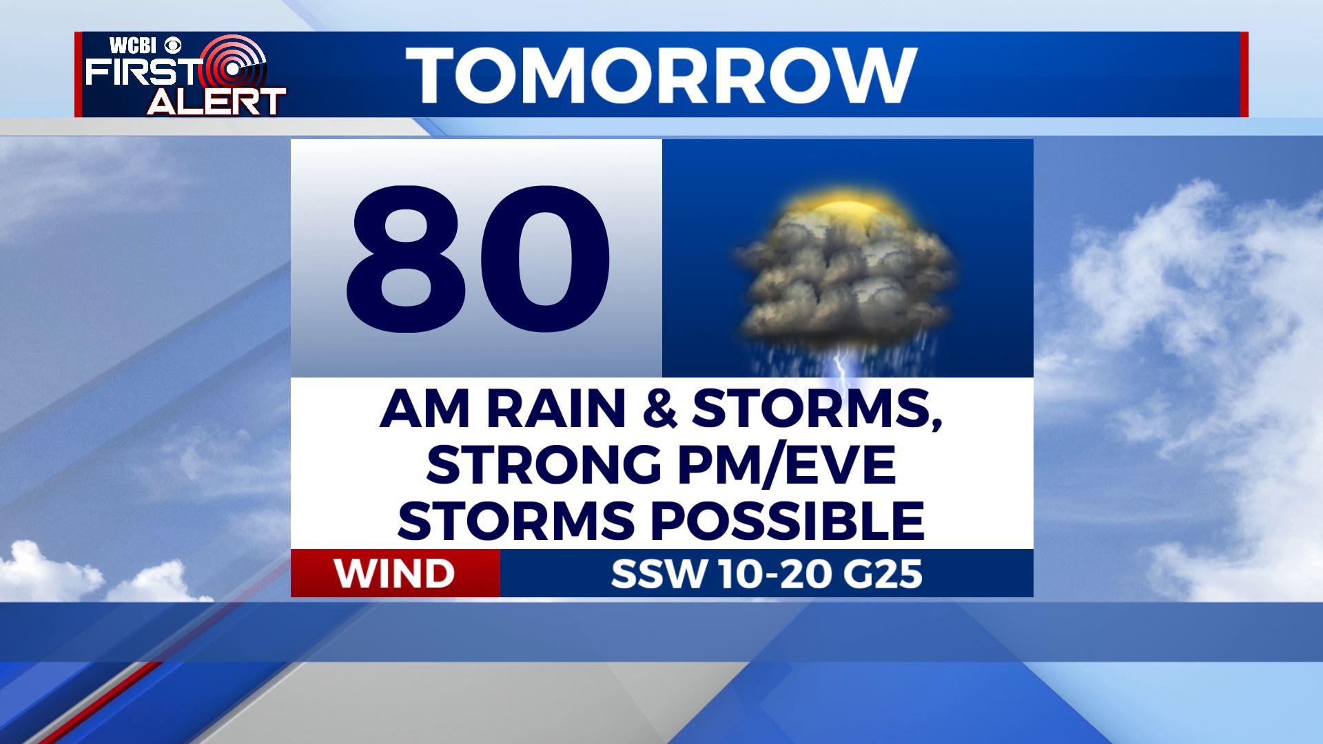 Stormy Tuesday coming our way - Home - WCBI TV | Telling Your Story