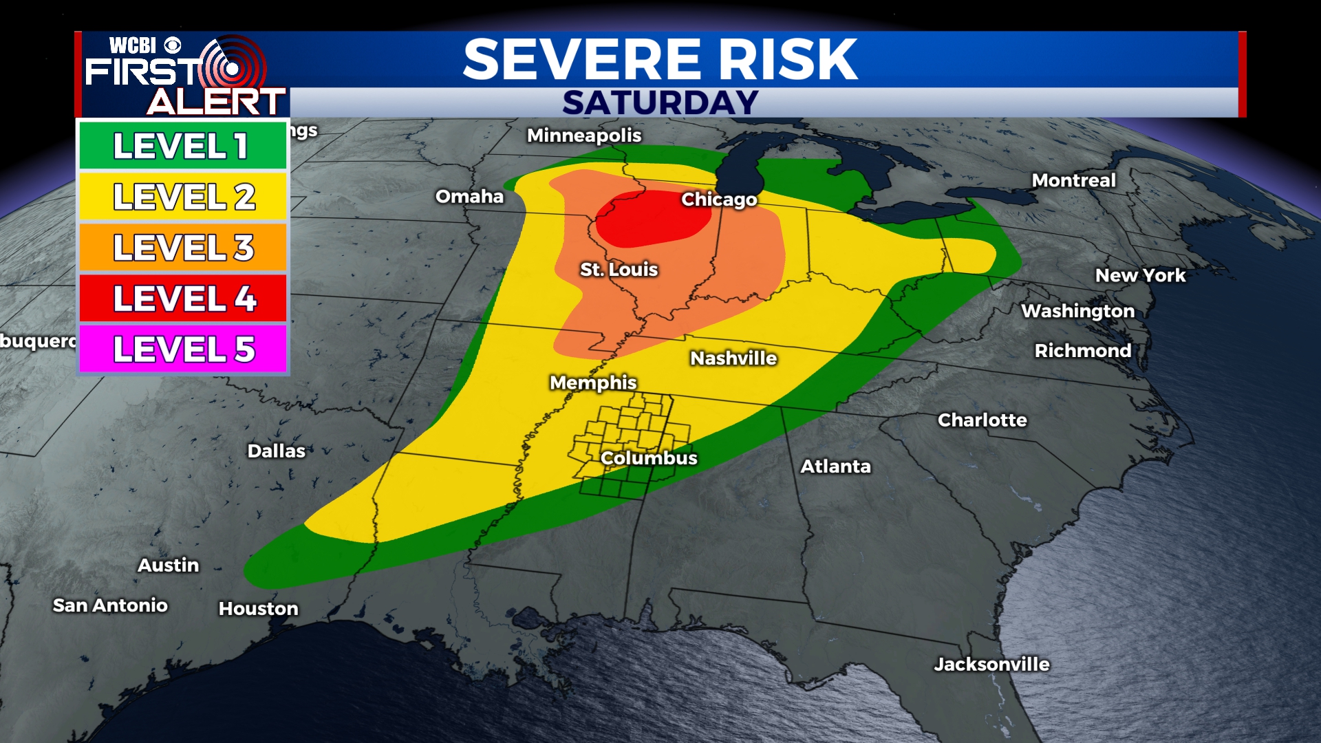 Strong Storms Possible Tonight - Home - WCBI TV | Telling Your Story