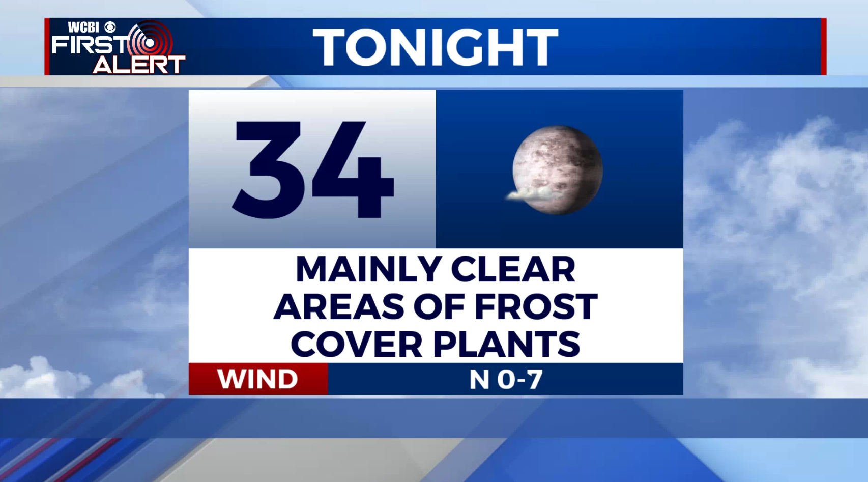 Frost possible tonight - Home - WCBI TV | Telling Your Story