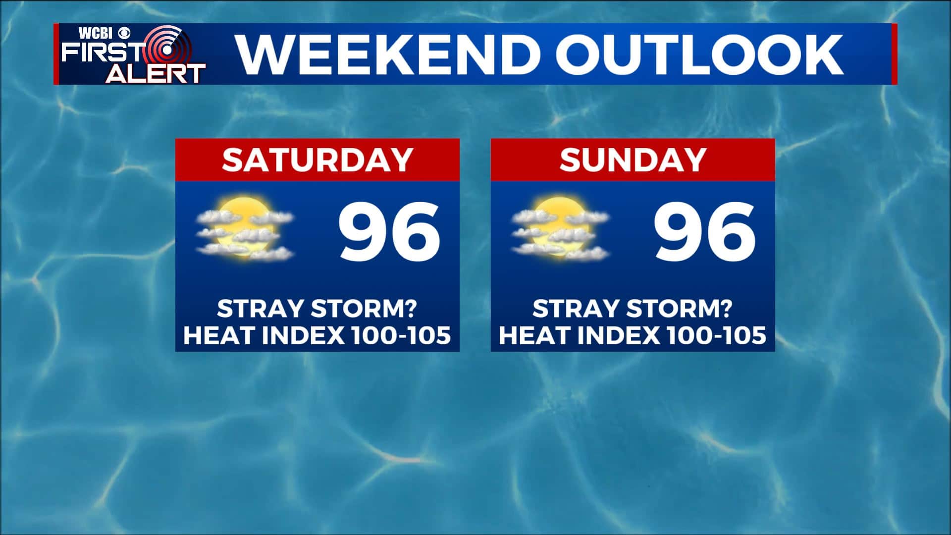 The summer heat and humidity continues for the weekend - Home - WCBI TV ...