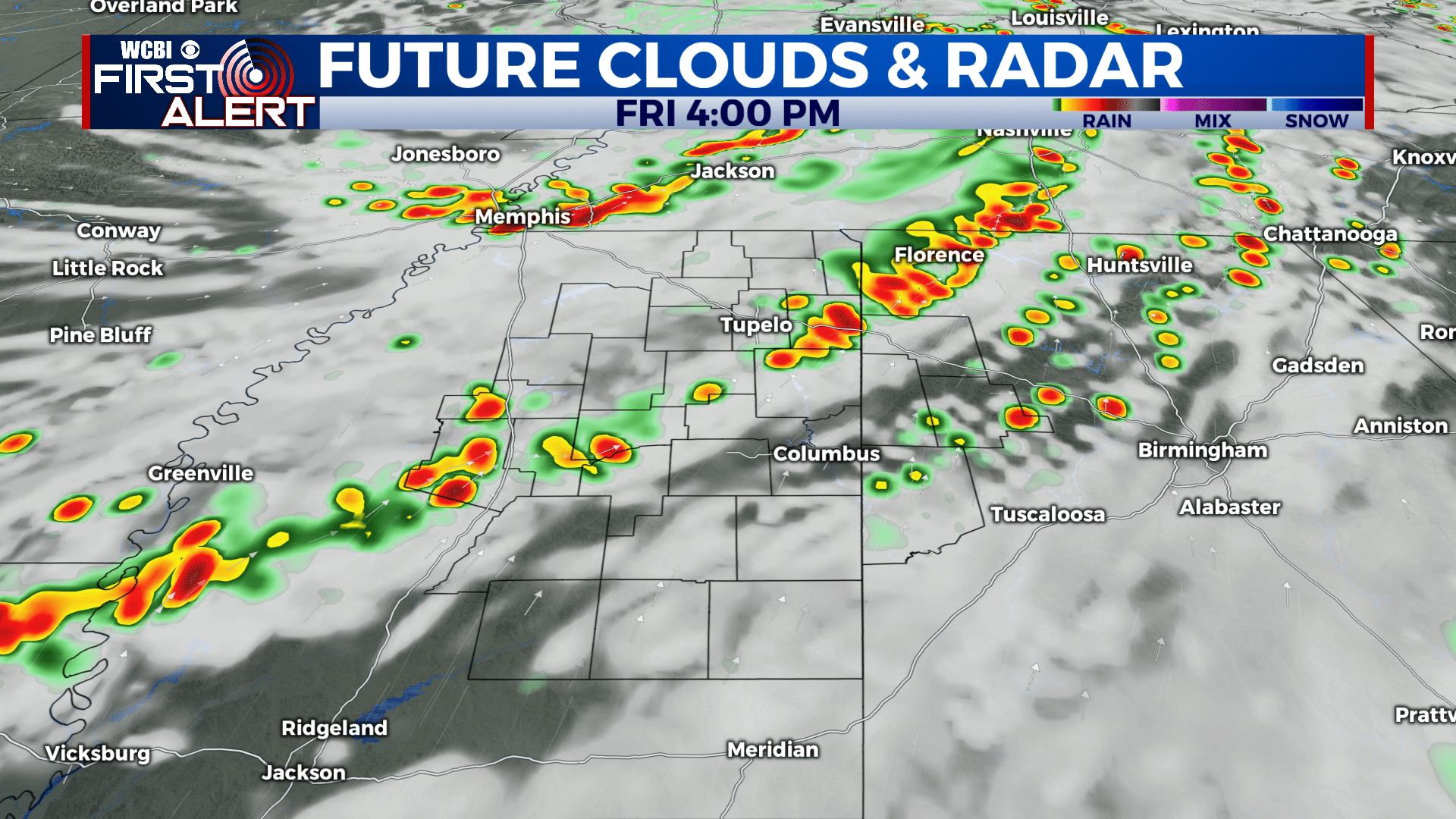 More rain & storms Friday - Home - WCBI TV | Telling Your Story