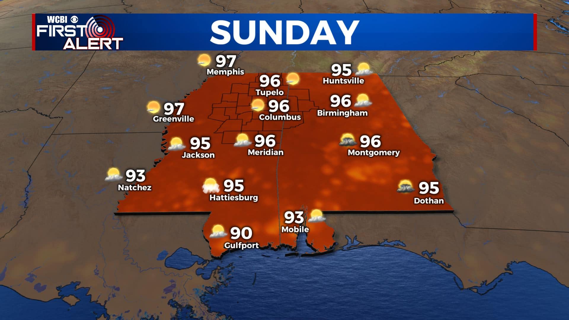 Staying hot Sunday - Home - WCBI TV | Telling Your Story