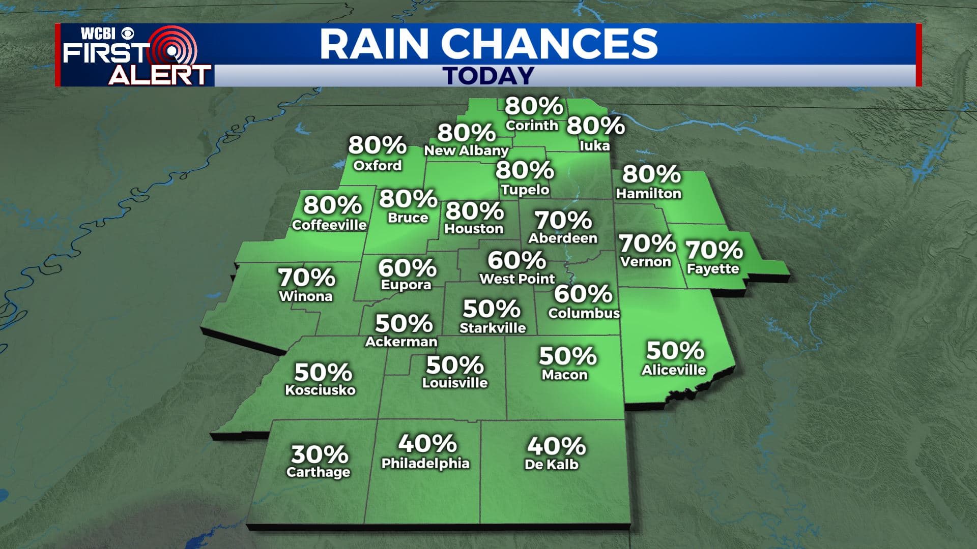 Cold Front Passing Through For Our Monday - Home - WCBI TV | Telling ...