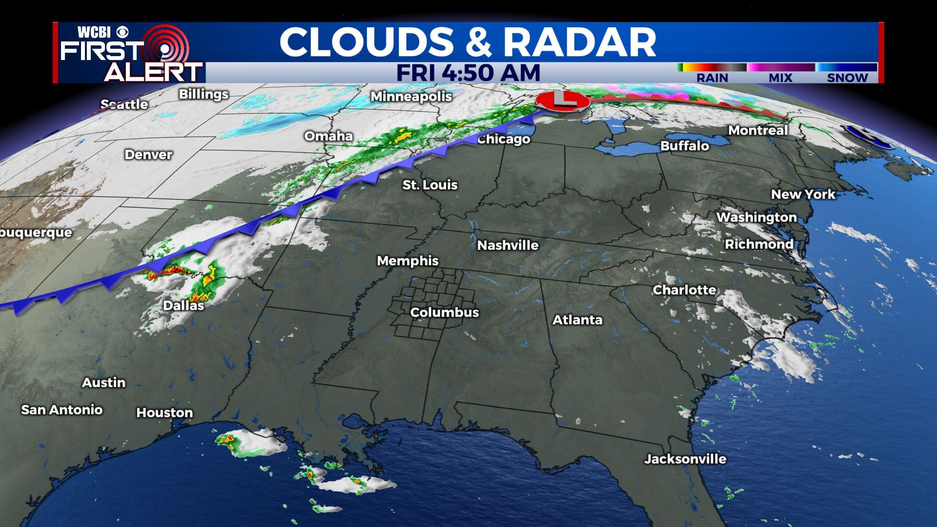 Cold front brings rain for Friday then a cooler weekend - Home - WCBI ...