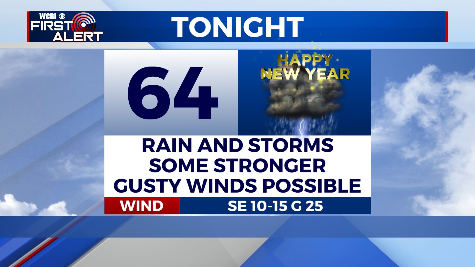 Strong storms possible tonight as we ring in 2021 - Home - WCBI TV ...