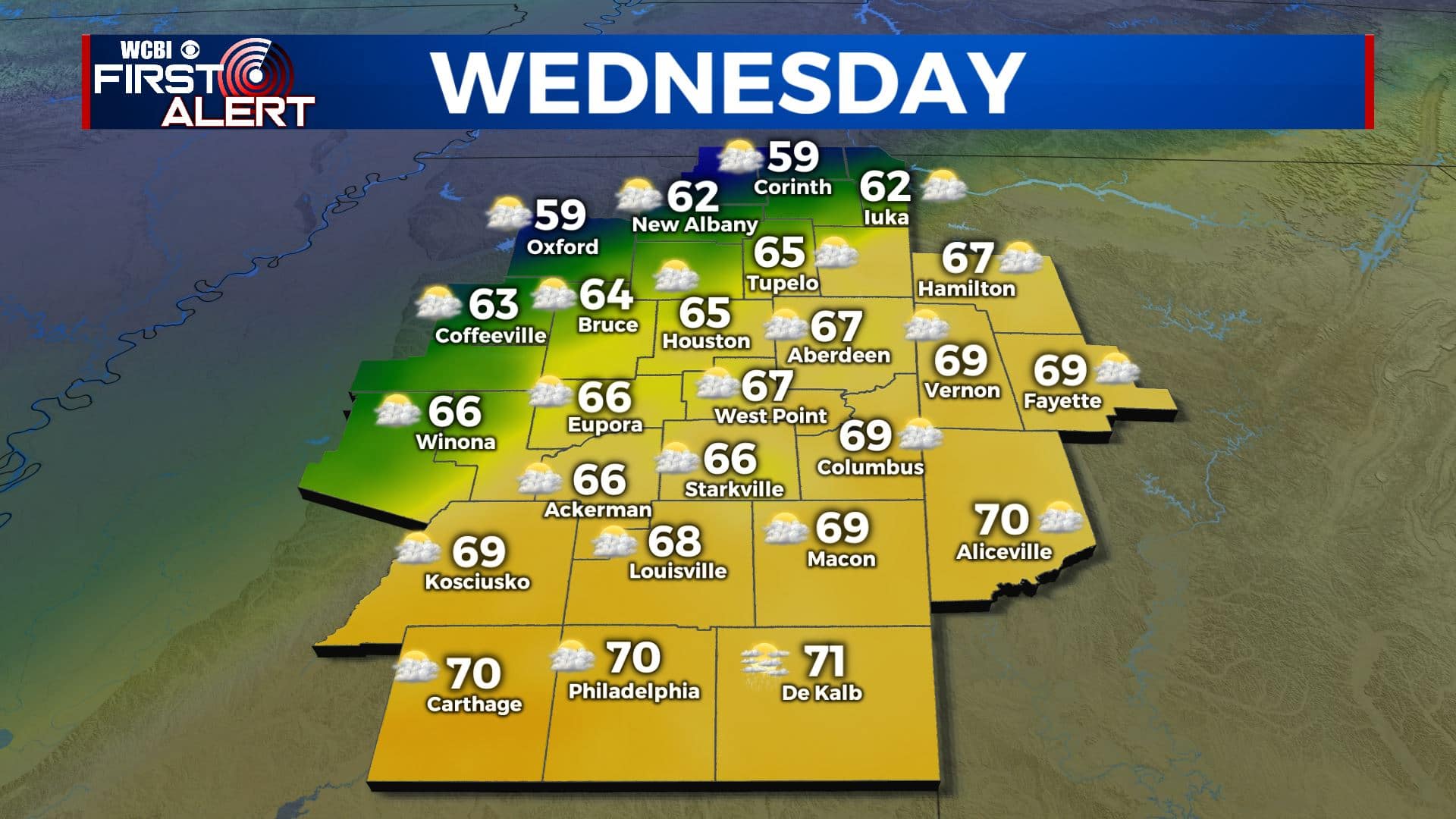 Warm Wednesday then turning colder - Home - WCBI TV | Telling Your Story