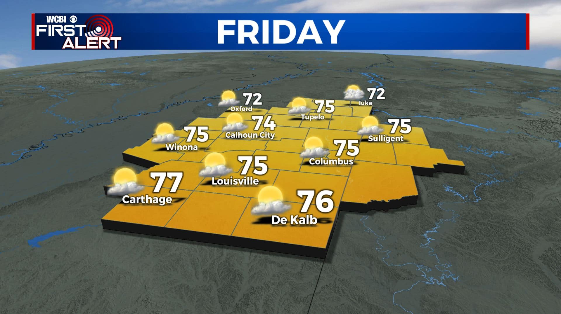 Storms Settling Down, Nice Friday - Home - WCBI TV | Telling Your Story