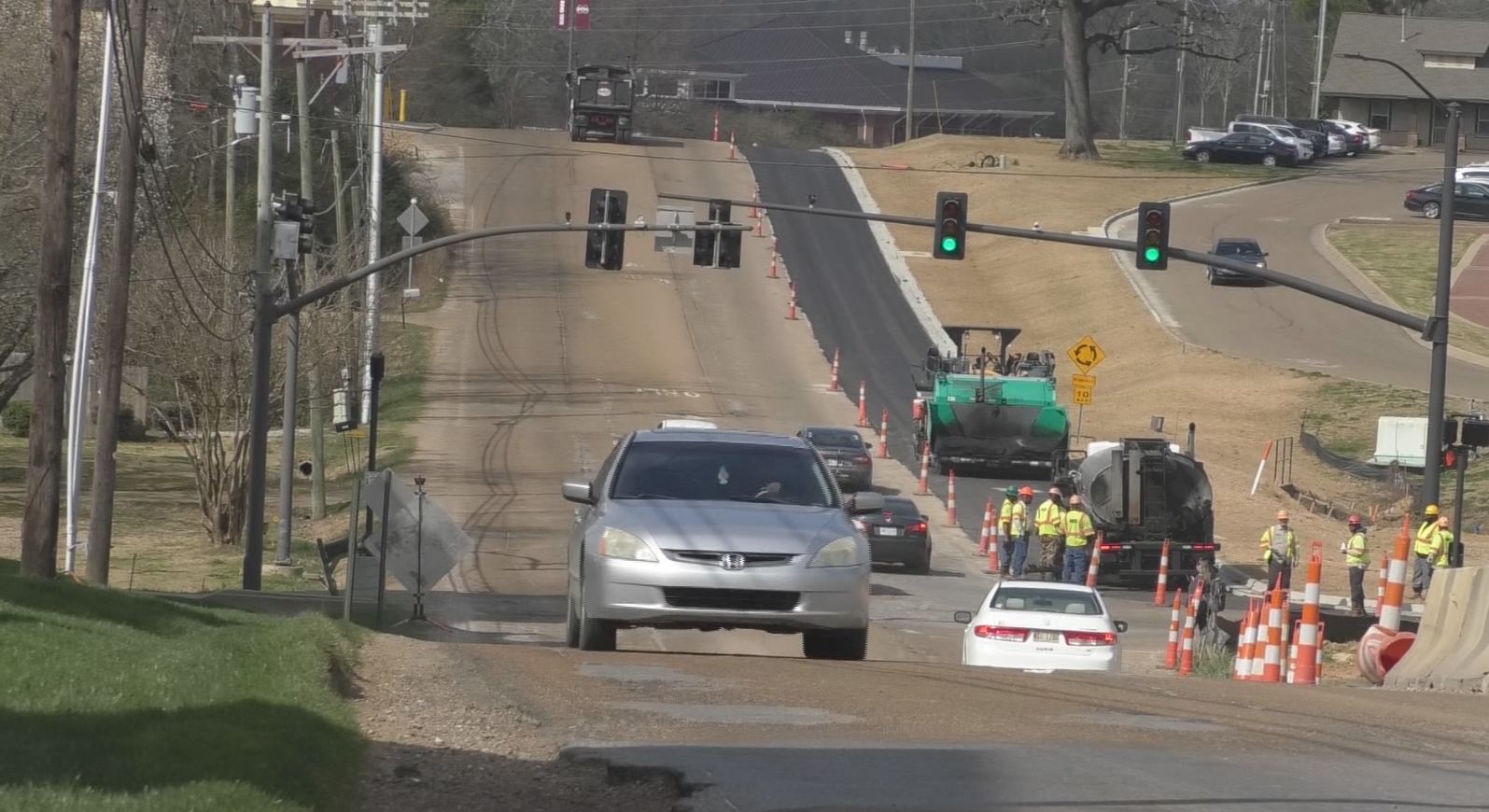 Road crews have begun paving Blackjack Road in Oktibbeha County Home