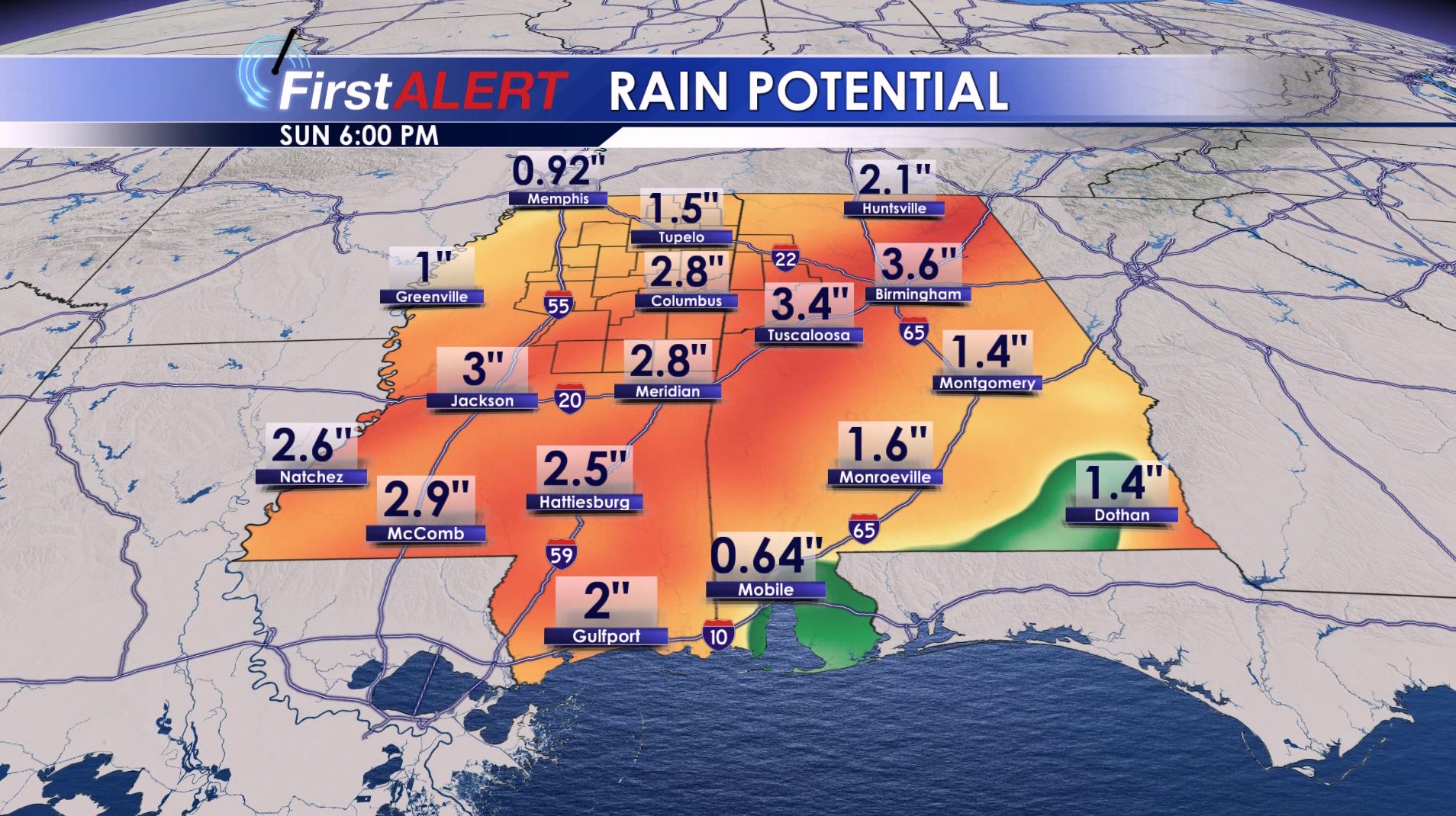 Weekend Rain Potential