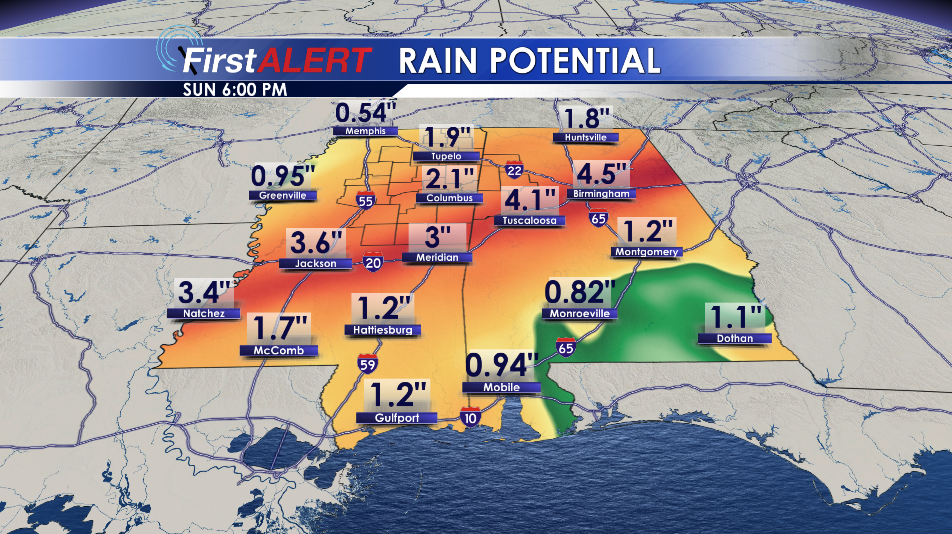 Weekend Rain Potential