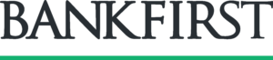 Logo Bankfirst Black Green Trans 2019 300x66