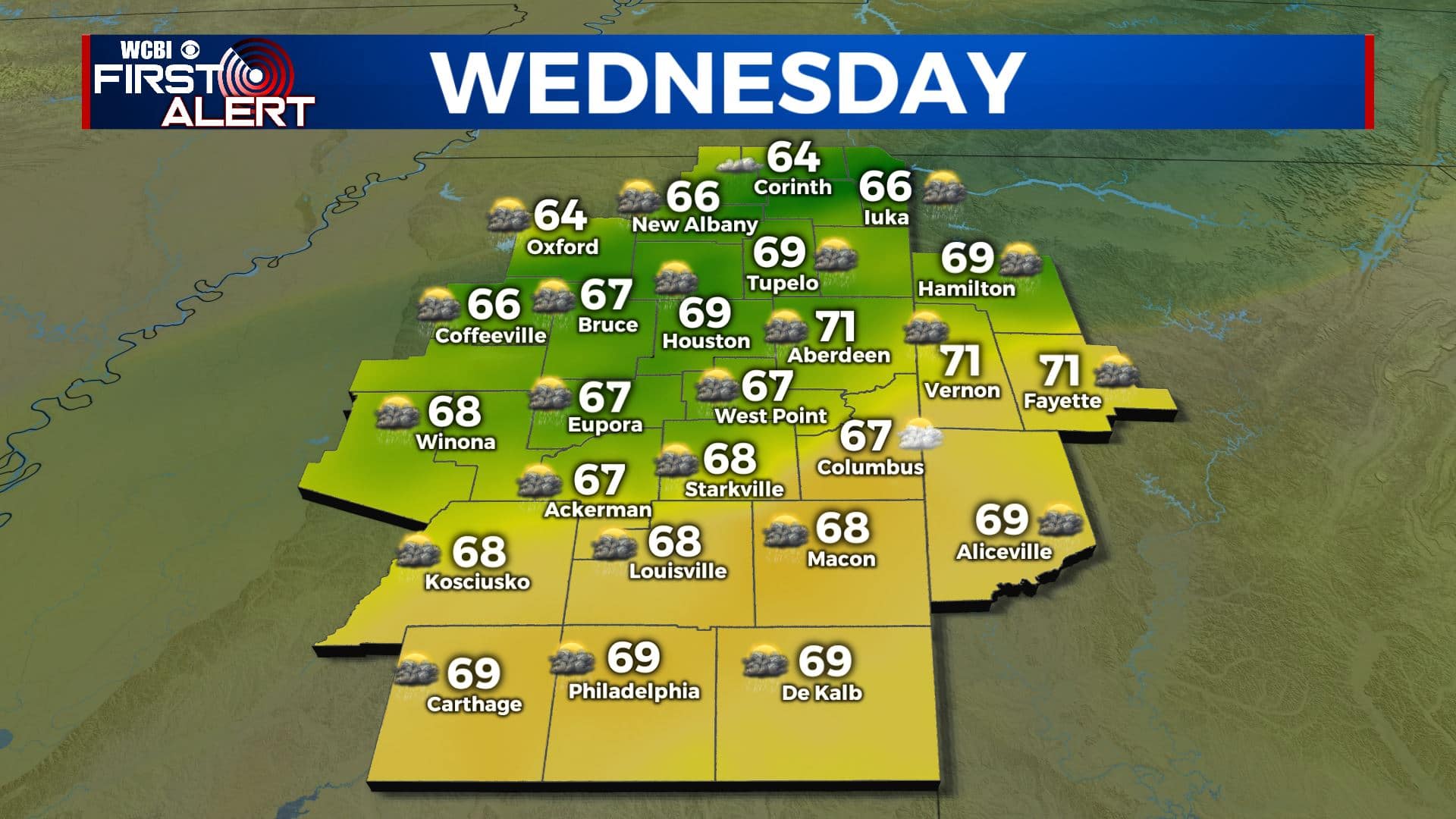 Cool weather pattern set to begin - Home - WCBI TV | Telling Your Story