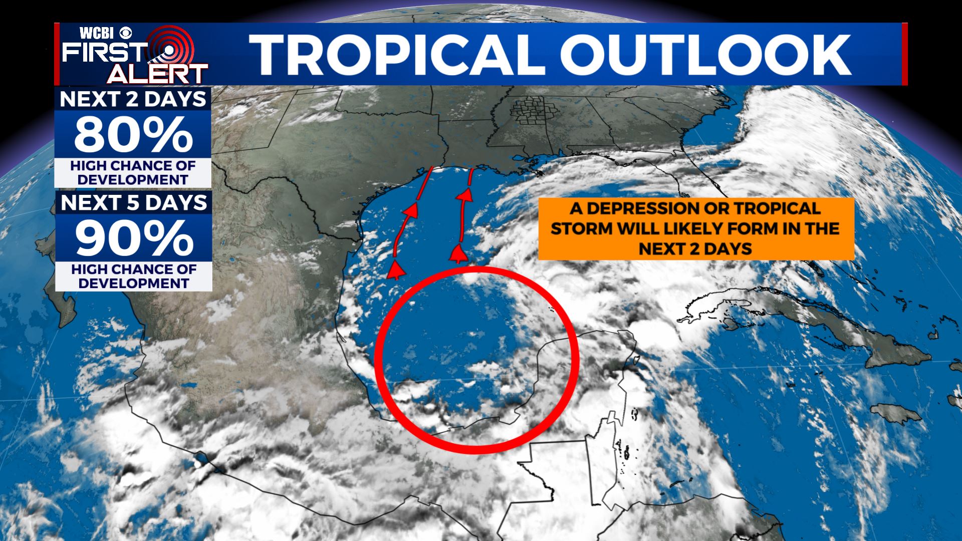 Dry Thursday and Friday, tropical threat for the weekend - Home - WCBI ...