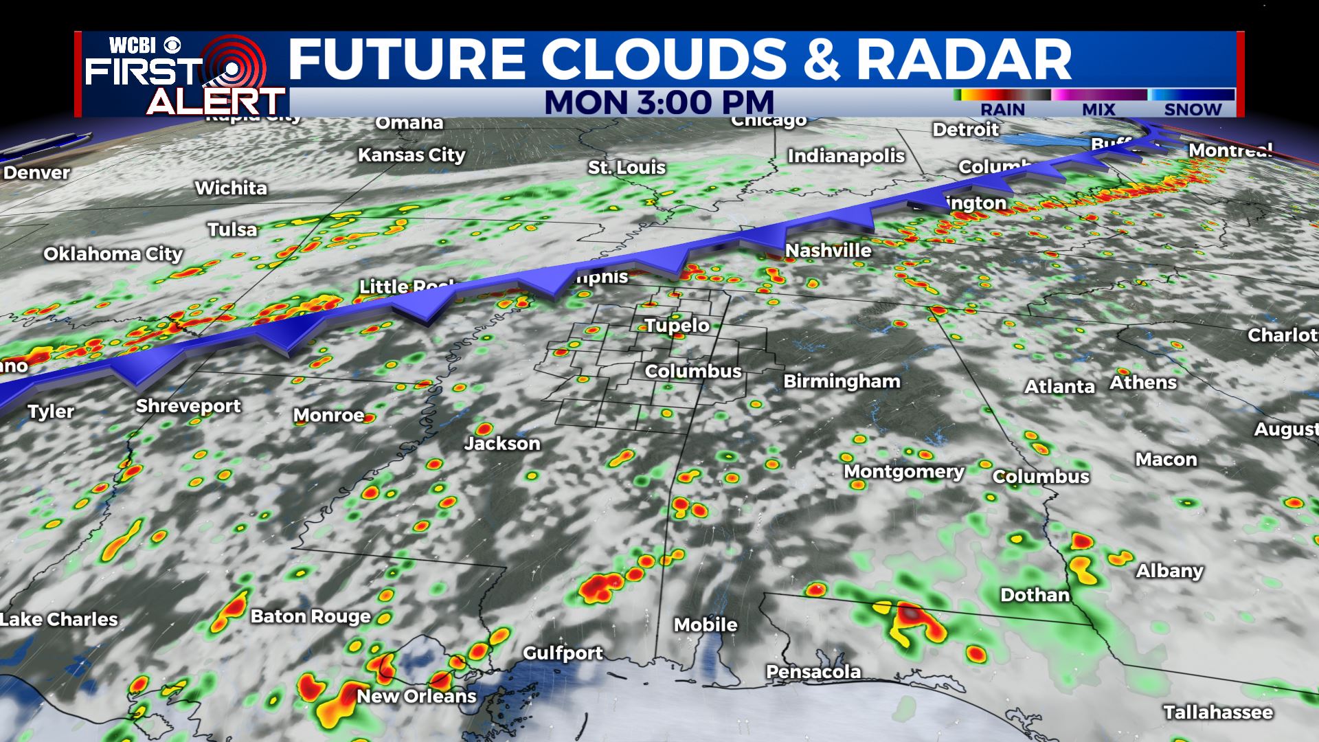 Stormy start to the work week - Home - WCBI TV | Telling Your Story