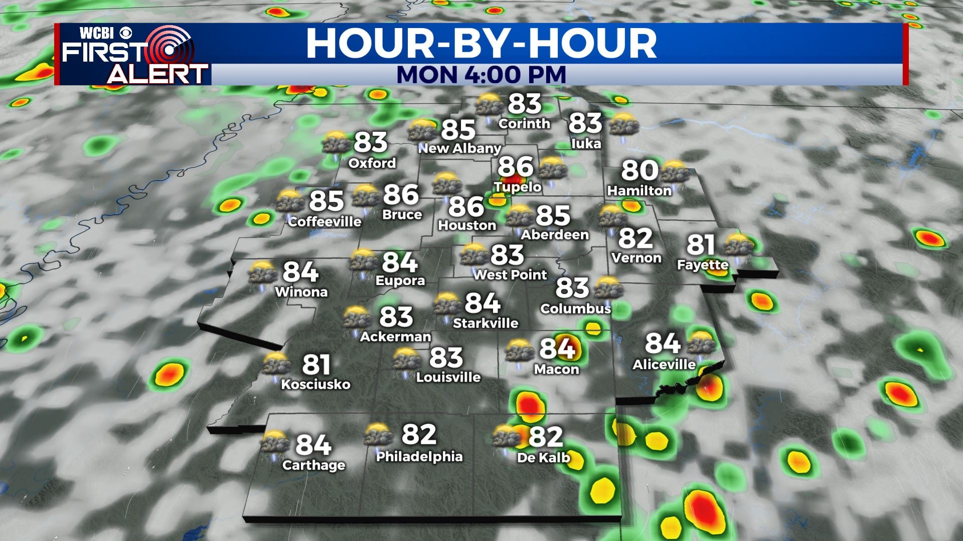Soggy start to the new workweek - Home - WCBI TV | Telling Your Story