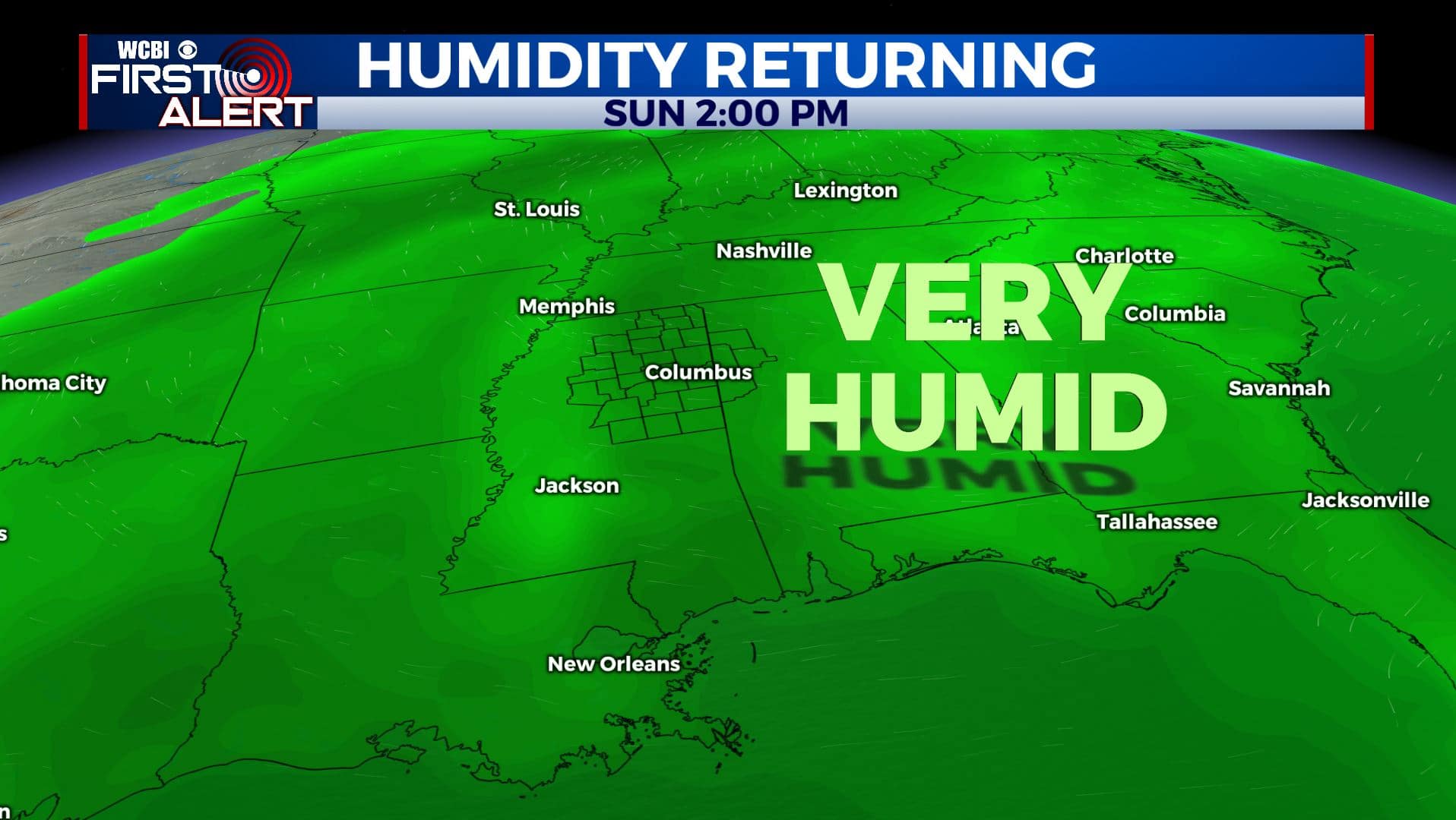 The summer humidity and afternoon storms returns - Home - WCBI TV ...