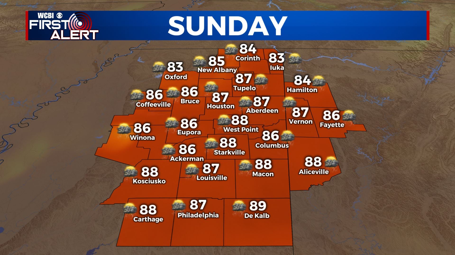More storms Sunday - Home - WCBI TV | Telling Your Story